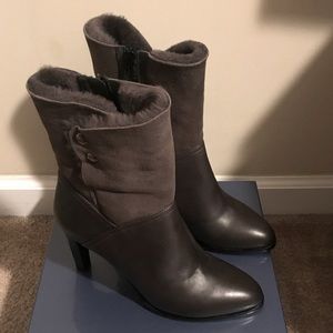 Napoleoni made in Italy leather & shearling boots